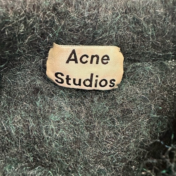 Acne Studios Green Dramatic Mohair Wool Paw14 Sweater​​​​ - Picture 4 of 7
